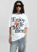 3.1 Phillip Lim Enjoy The Moment Crystal Necklace T-Shirt - White Multi