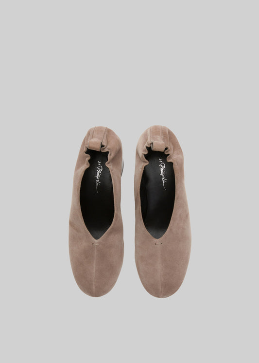 3.1 Phillip Lim Nadia Heeled Ballerina - Elephant Grey