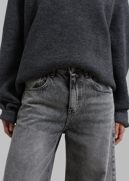 Alani Wide Leg Jeans - Black Wash
