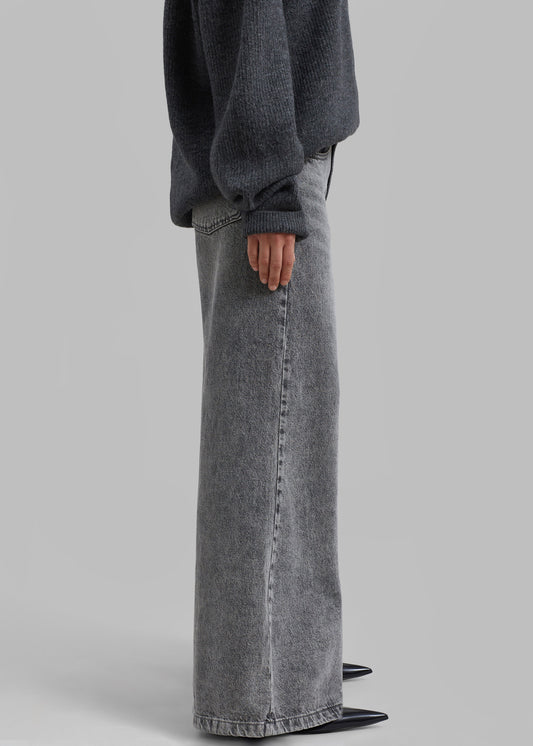 Alani Wide Leg Jeans - Black Wash
