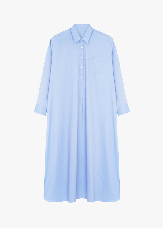 Avery Shirt Dress - Blue