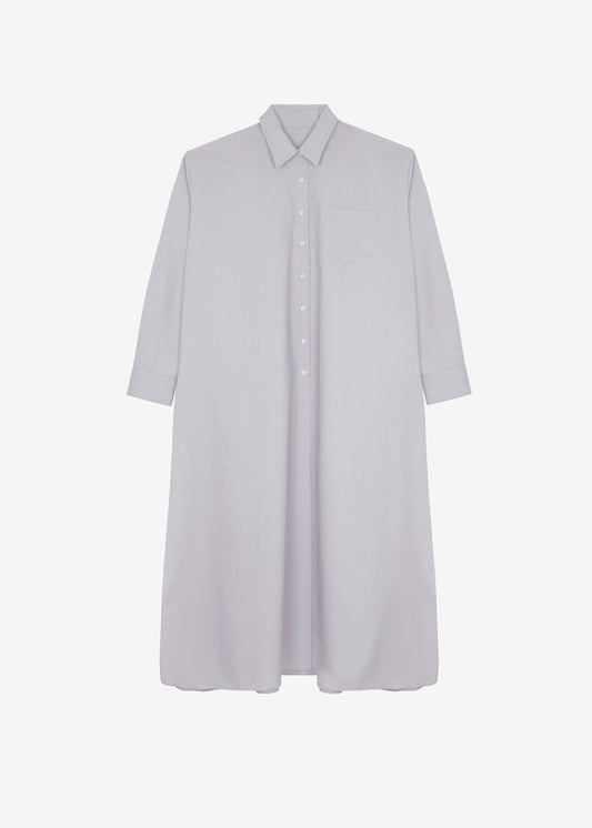 Avery Shirt Dress - Grey