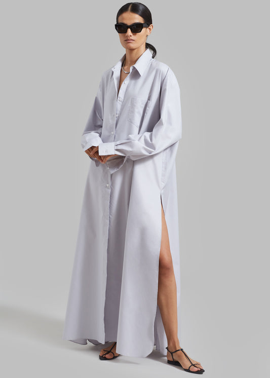 Avery Shirt Dress - Grey