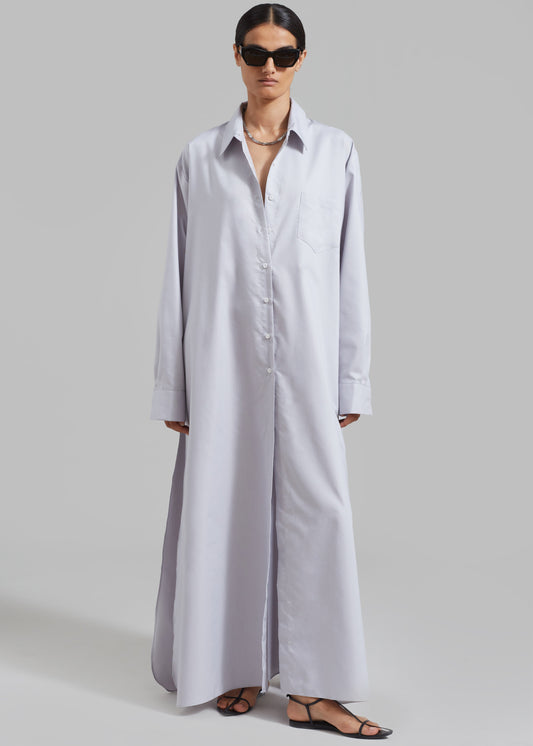 Avery Shirt Dress - Grey