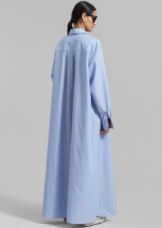 Avery Shirt Dress - Blue Stripe