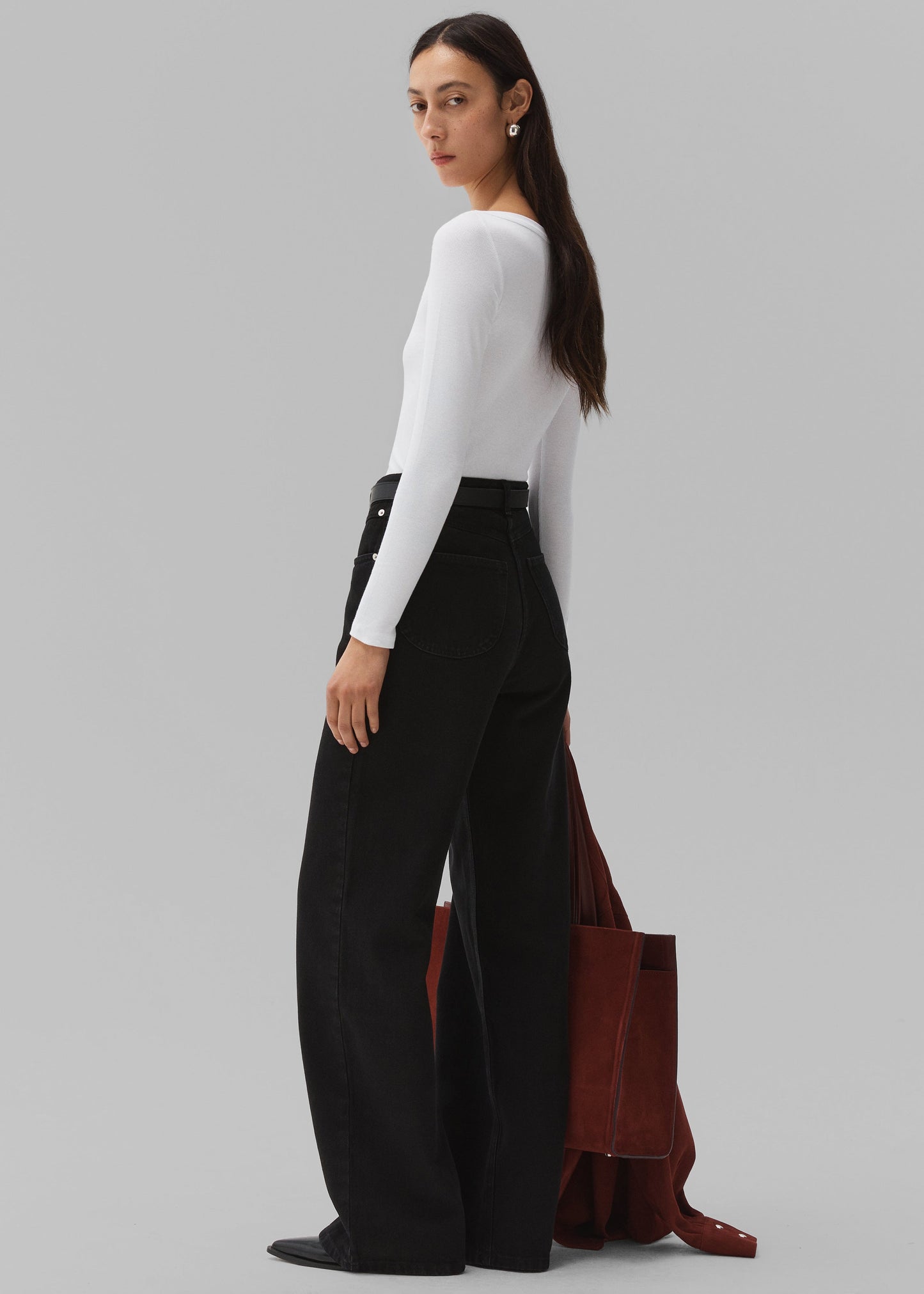 Beaufille Deep Scoop Blouse - White