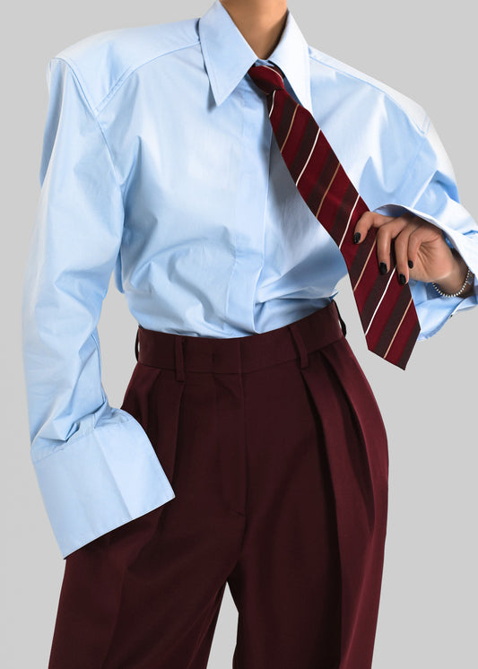 Bec Padded Shirt - Light Blue