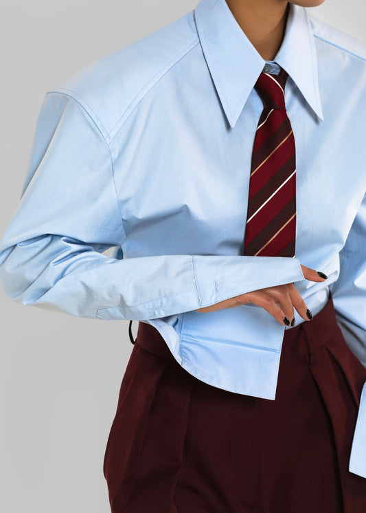 Bec Padded Shirt - Light Blue