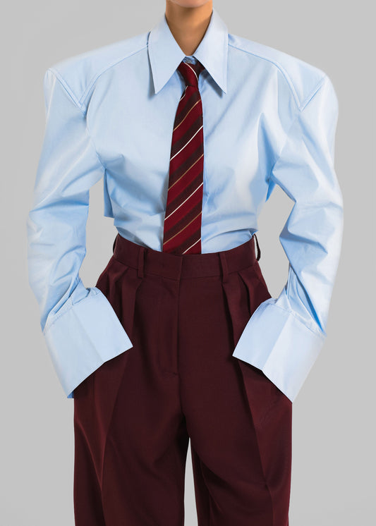 Bec Padded Shirt - Light Blue