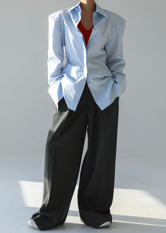 Bec Padded Shirt - Light Blue
