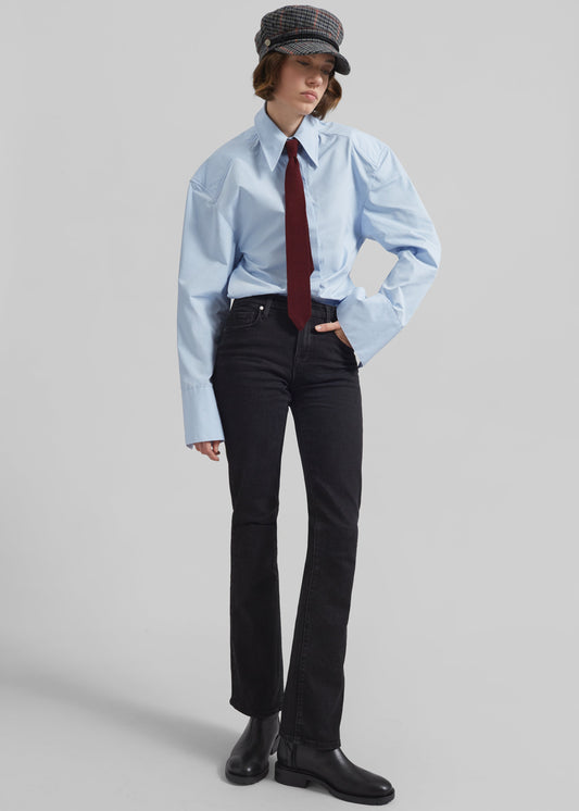 Bec Padded Shirt - Light Blue