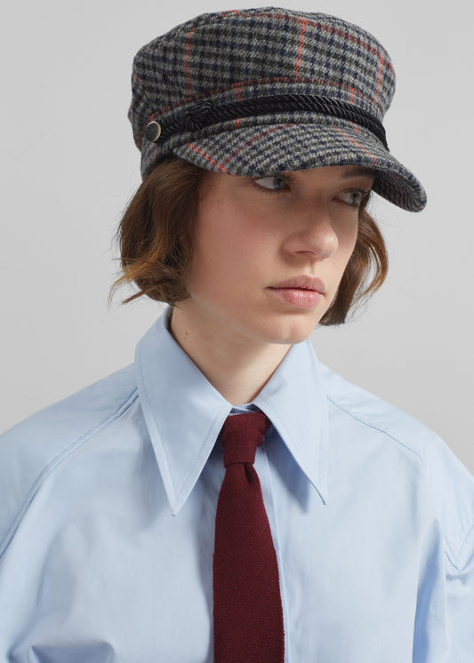 Bec Padded Shirt - Light Blue