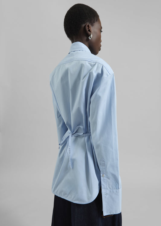 Bec Padded Shirt - Light Blue