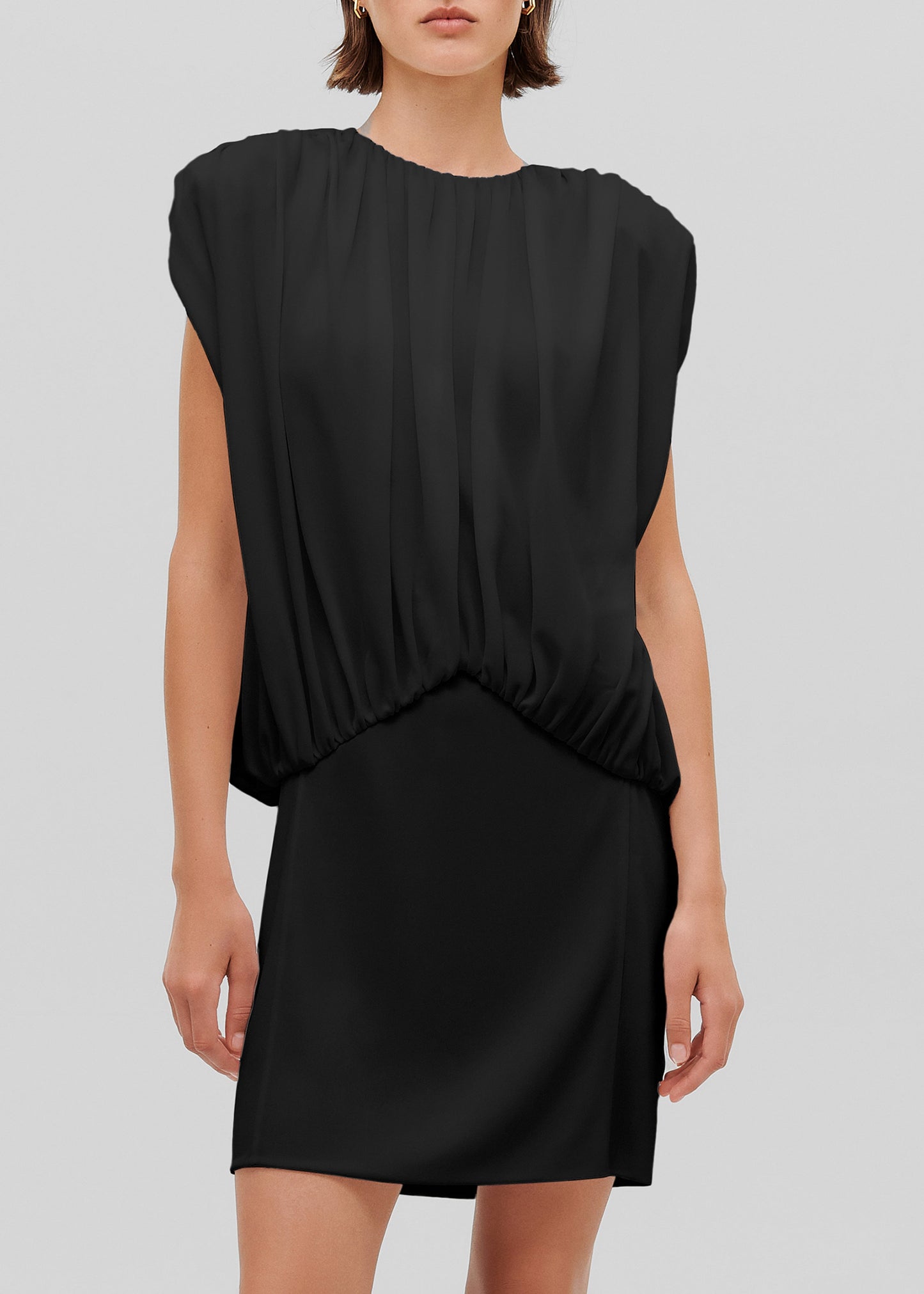 Bevza Cate B Mini Dress - Black