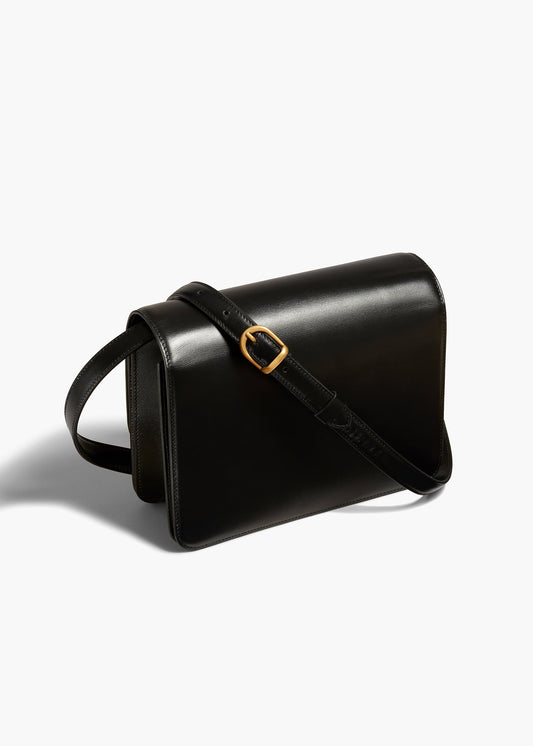 Bridget Crossbody Bag in Black Leather