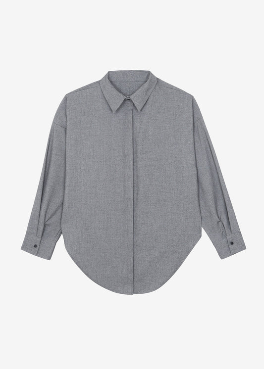 Casey Reversible Button Up Shirt - Grey