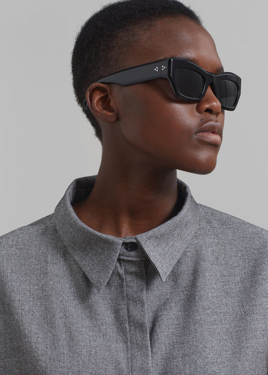 Casey Reversible Button Up Shirt - Grey