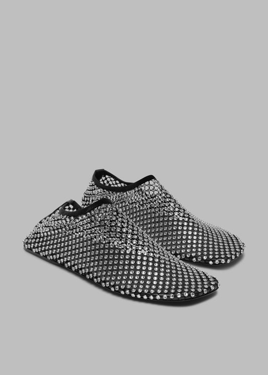 Christopher Esber Minette Crystal Flats - Black