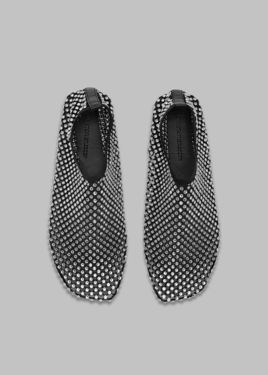 Christopher Esber Minette Crystal Flats - Black