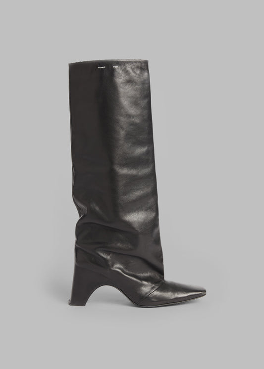 Coperni Bridge Leather Boots - Black