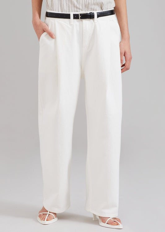 Drew Denim Pants - White
