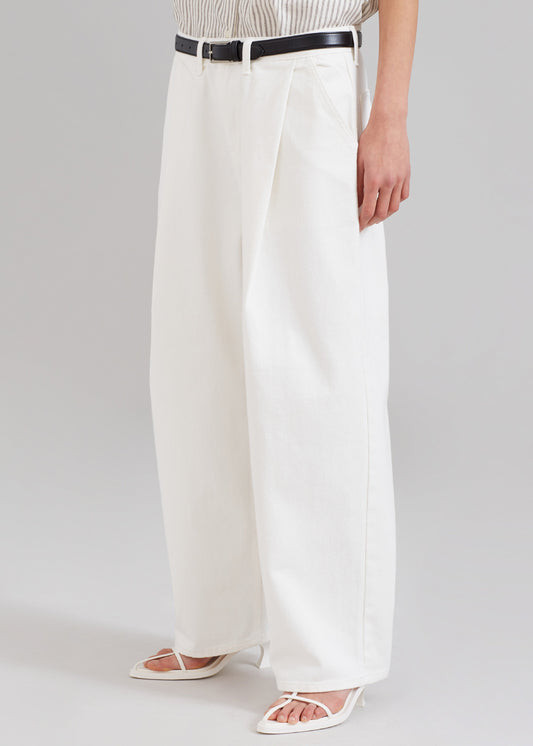 Drew Denim Pants - White