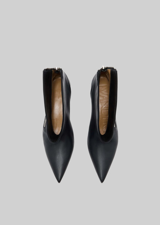 JW Anderson Kitten Heel Biker Boots - Black