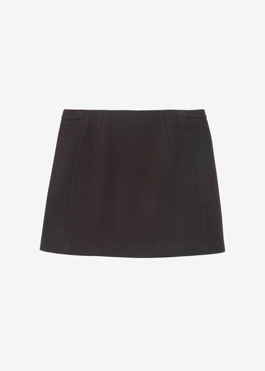 Kerrigan Wool Mini Skirt - Brown