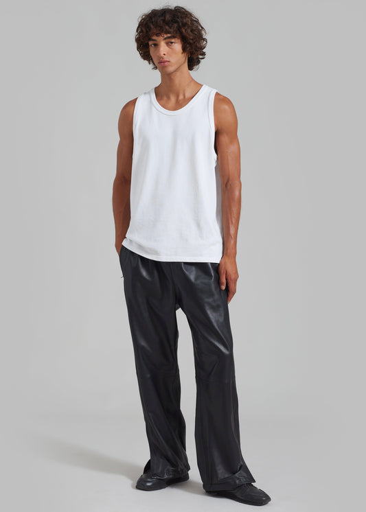 Kevin Leather Trousers - Black