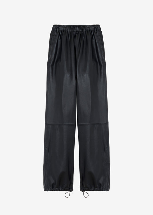 Kevin Leather Trousers - Black