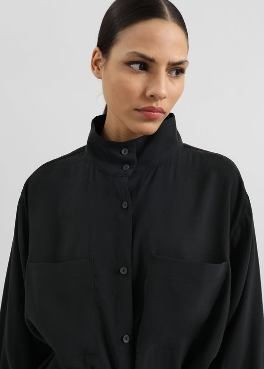 Kilure Shirt Dress - Black