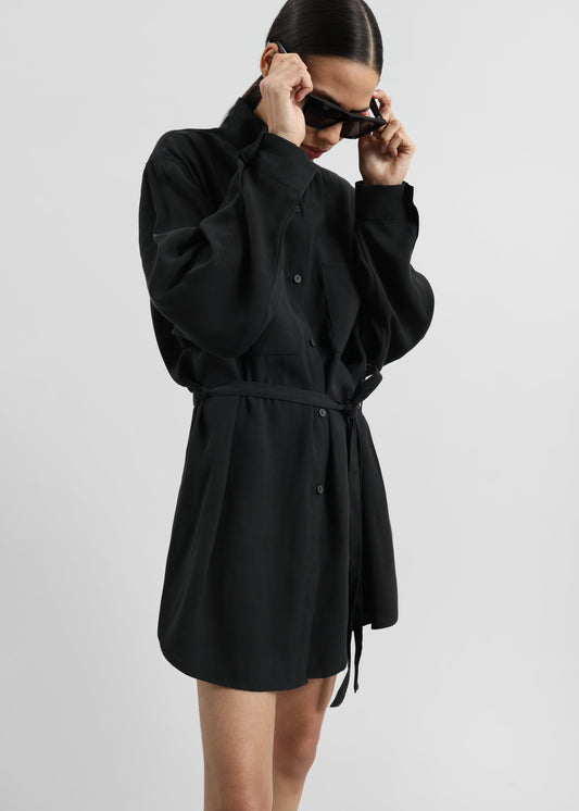 Kilure Shirt Dress - Black