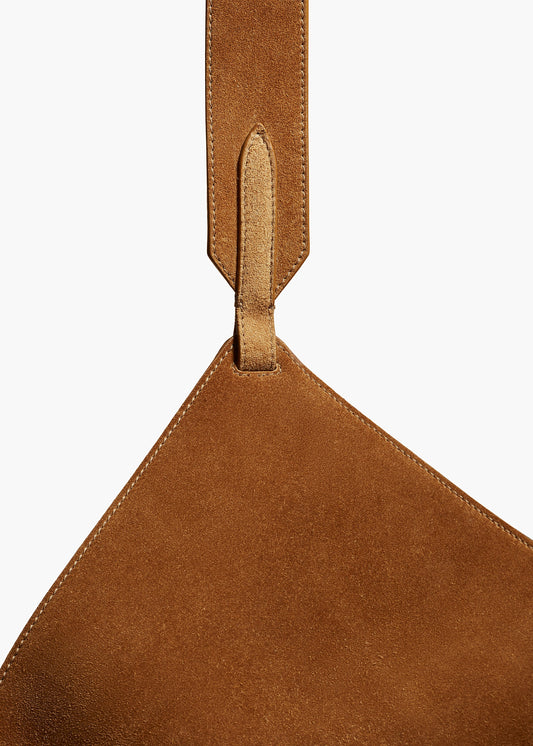 Medium Lotus Tote in Mud Suede