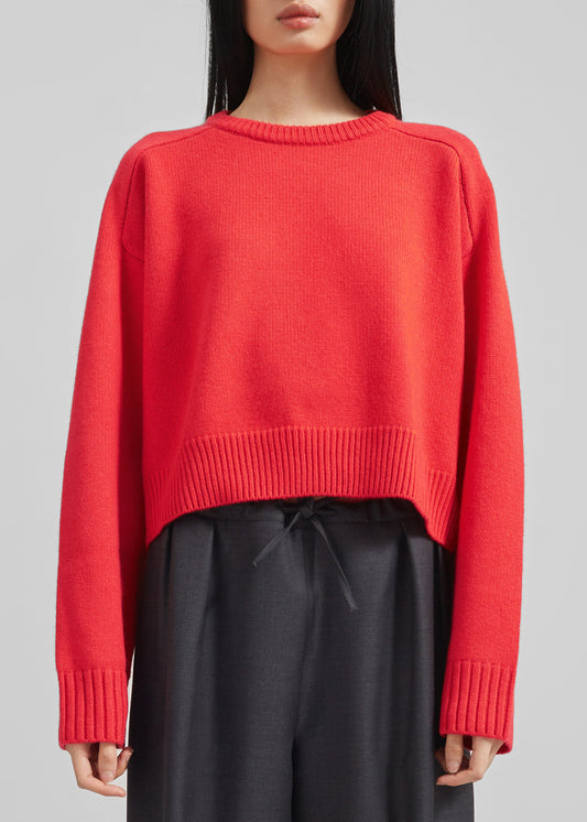 Loulou Studio Bruzzi Oversized Sweater - Chili