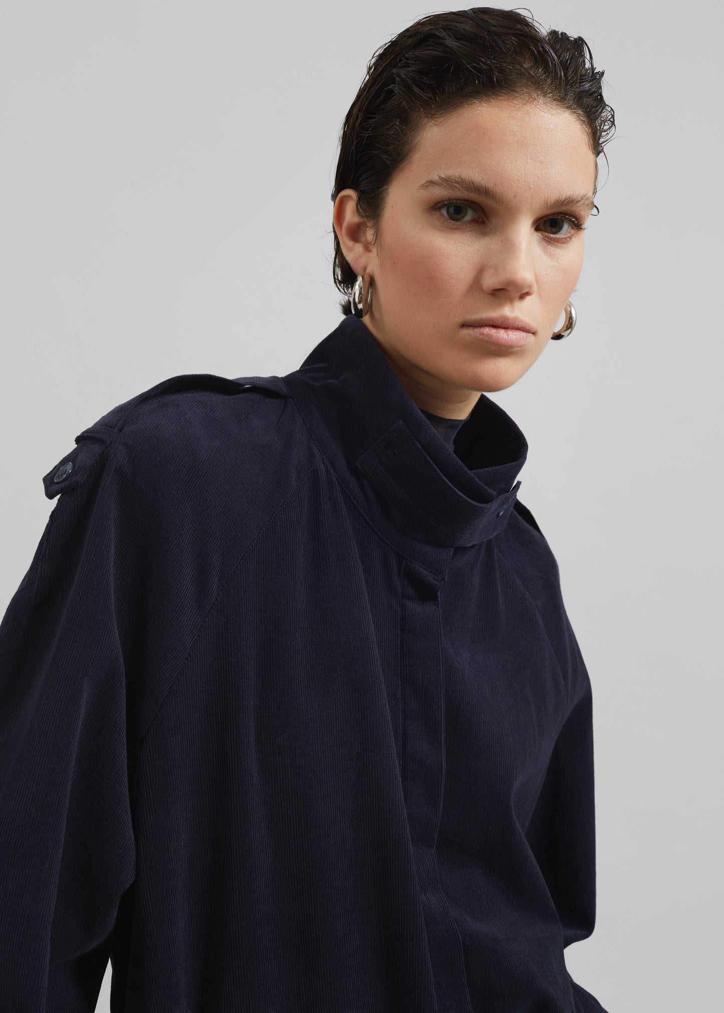 Sibelle Corduroy Dress - Navy