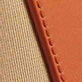 Large Lia Bag in Tan Leather and Honey Canvas