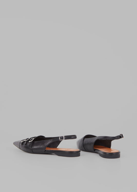 Vagabond Hermine Buckle Slingbacks - Black