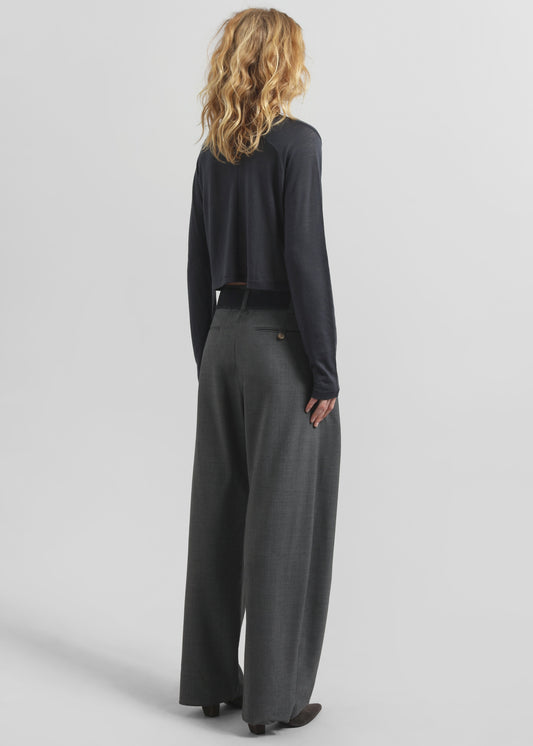 Vinni Thin Wool Cardigan - Navy