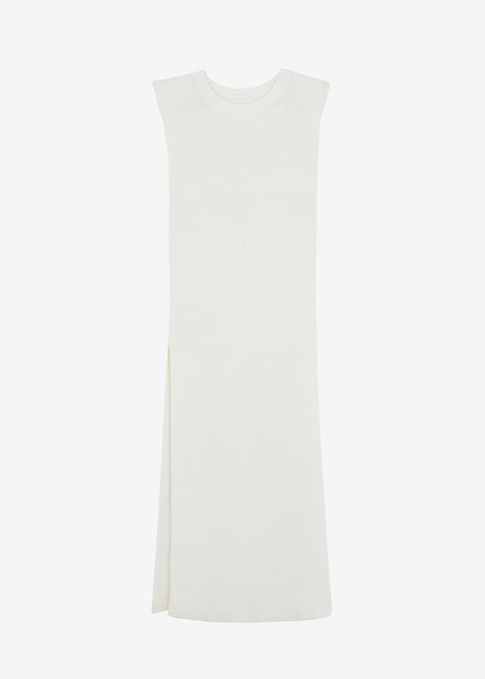 Wren Sleeveless Knit Dress - White