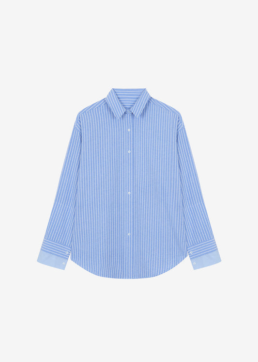 Christa Striped Shirt - Blue