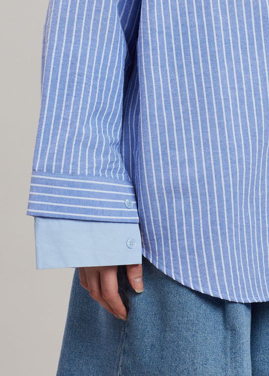 Christa Striped Shirt - Blue