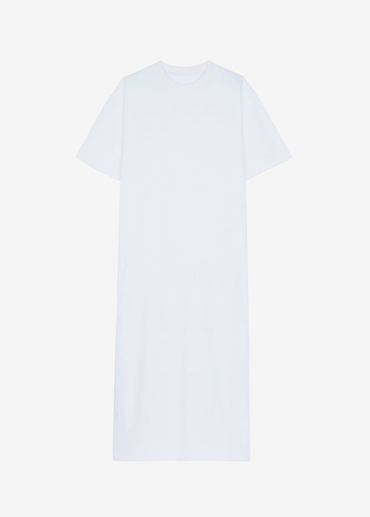 Lou Oversized Tee Dress - Optic White